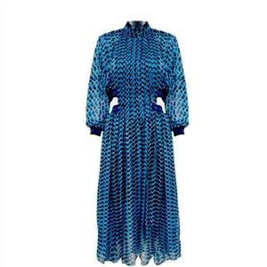 Sexy Midi Blue Dress